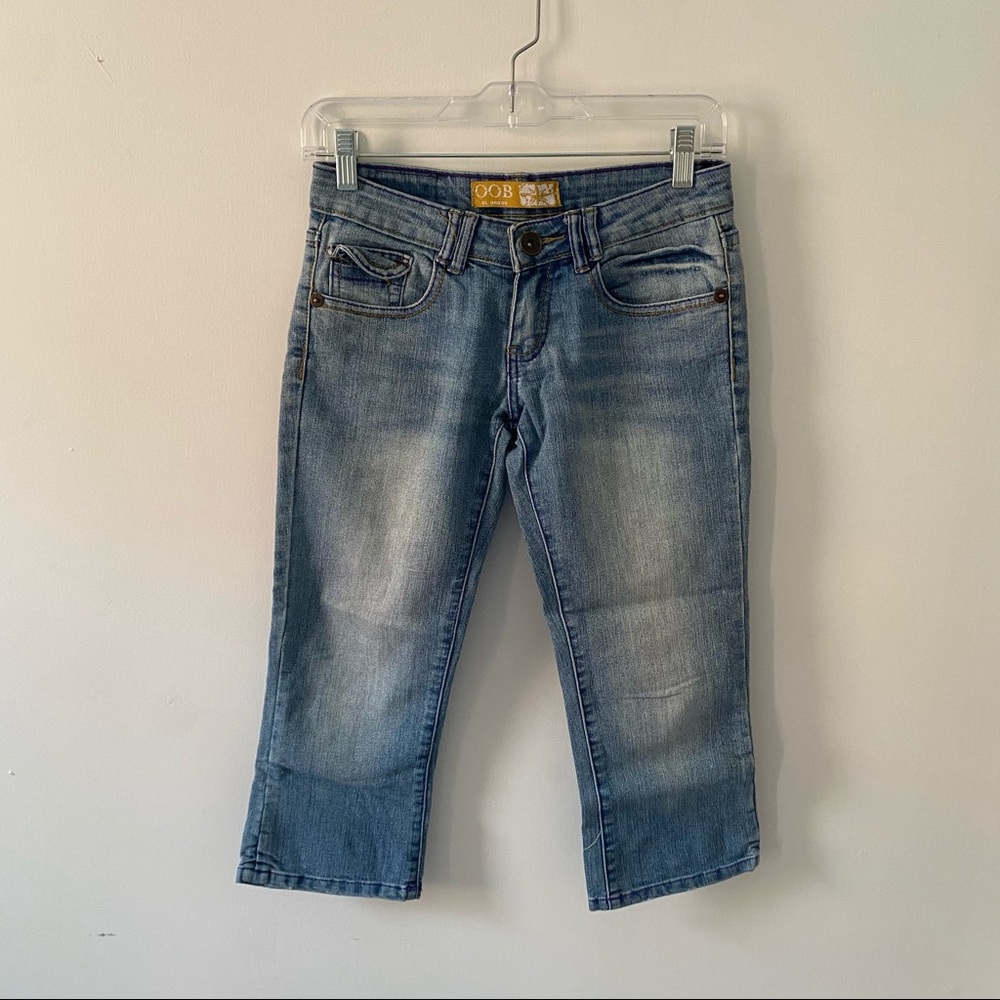 Vintage crop straight jeans